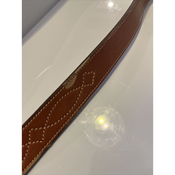 TRAFALGAR Latico Leather Western Belt w/ Brass Buckle & Tip Size 36 - Picture 13 of 14